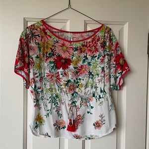 Anthropologie Floral Top